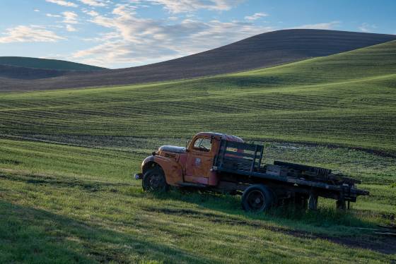 Old Flatbed 1 Old flatbed seen near the Palouse Knot Barn.