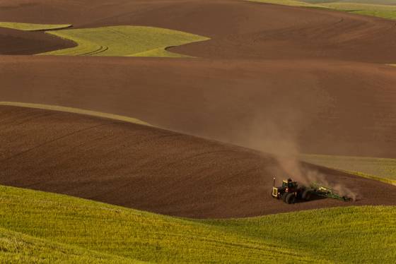Tractor seen in The Palouse Tractor seen on Severs Rd in the Palouse.