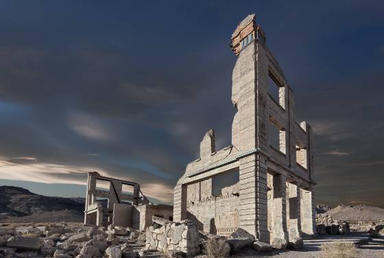 Cook Bank No 2 Cook Bank in Rhyolite ghost town, Nevada
