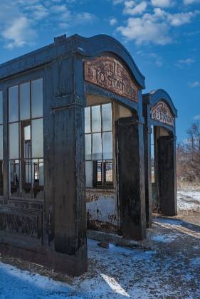 Subway Station to Nowhere No 6 Subway Station in Goldfield ghost town in Nevada