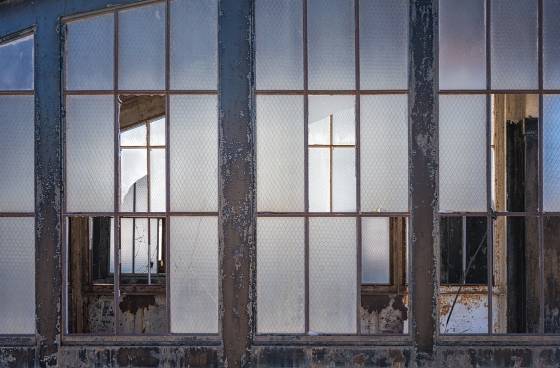 Subway Station to Nowhere Windows Subway Station in Goldfield ghost town in Nevada