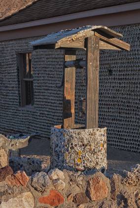 Bottle House Well Bottle House Well in Rhyolite ghost town, Nevada