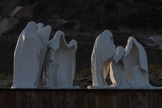 Creepy The Last Supper by Albert Szukalski in Goldwell Open Air Museum