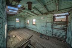 Union Pacific Railroad Car in Rhyolite ghost town, Nevada