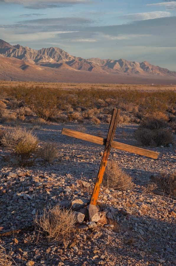 Wooden Marker in Rhyolite Cemetery