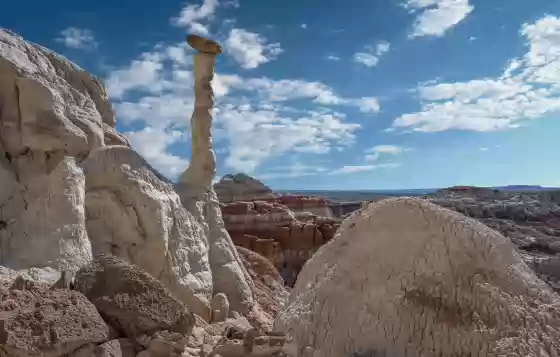 Skinny Hoodoo 1 Hoodoos located in the Lower Rimrocks area of the Grand Staircase