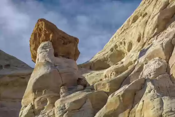 Cliff Hoodoo A large hoodoo on the cliffs above Toadstool Hoodoo in Utah
