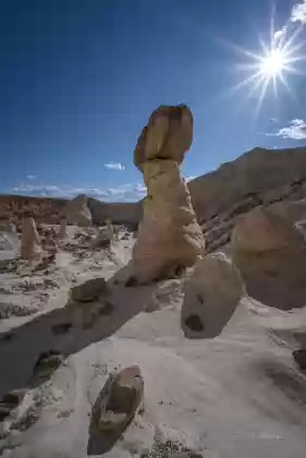 White Hoodoos 2 White Hoodoos found west of Toadstool Hoodoo