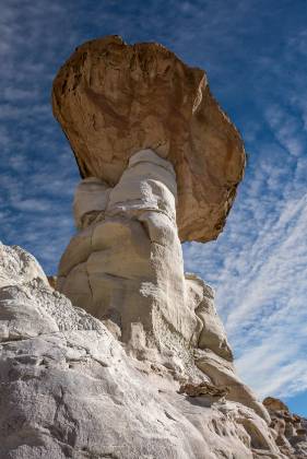 Big Hoodoo 2 Hoodoos made from Entrada Sandstone with Dakota Caprocks in the Upper Rimrocks of the Grand Staircase