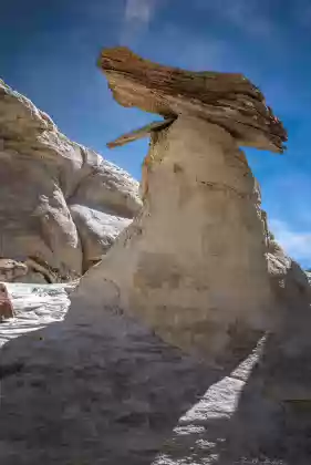 Yap Yap Yap Hoodoos made from Entrada Sandstone with Dakota Caprocks in the Upper Rimrocks of the Grand Staircase