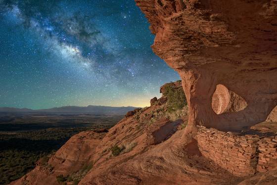 Shamans Cave The Milky Way as viewed from Shamans Cave / Robbers Roost in Sedona