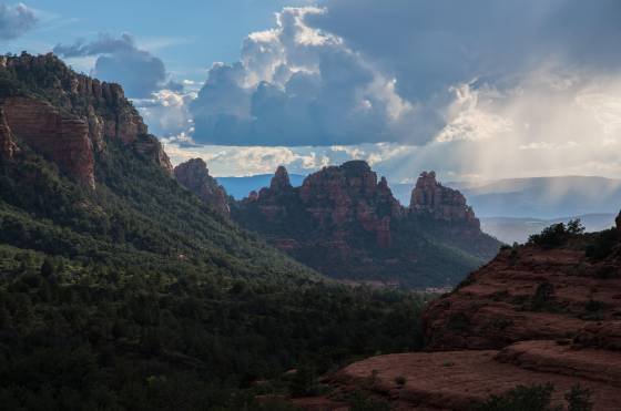 Looking West from Cowpies The view from Cowpies down Bear Wallow Canyon in Sedona