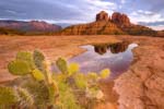 Sedona's Cathedral Rock as seen from the Secret Slickrock Trail