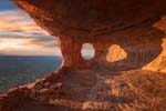 Sedona's Shamans Cave, also known as Robber's Roost at Dawn