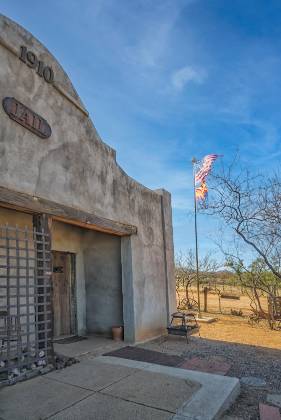 Gleeson Jail and Flag Jail in Gleeson ghost town, Arizona