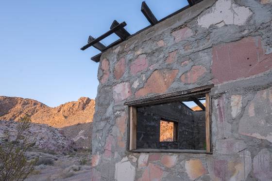 Abandoned Cabin 2 Miners Cabin in Color Roch Quarry in Buffingfton Pockets, Nevada