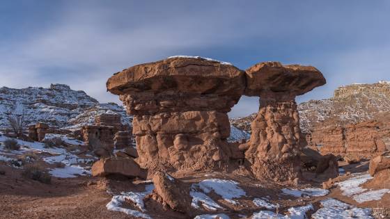 Recapture Pockets in Winter Recapture Pockets near Bluff, Utah