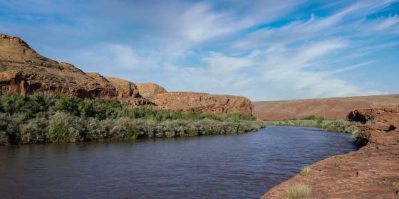 San Juan River The San Juan River near River House