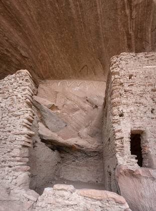 Snake Pictograph River House Ruin also known as Snake House