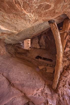 Granary Interior 3 Granary near Fallen Roof Ruin on Cedar Mesa