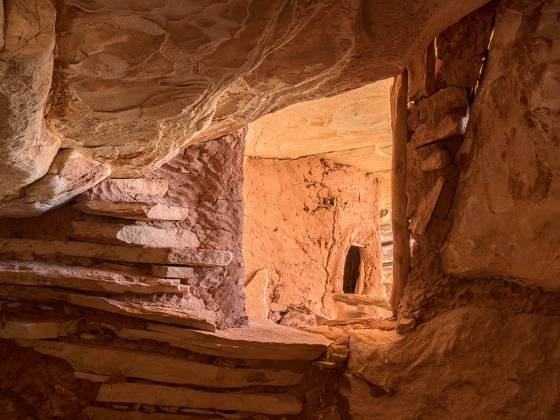 Granary Interior 4 Granary near Fallen Roof Ruin on Cedar Mesa