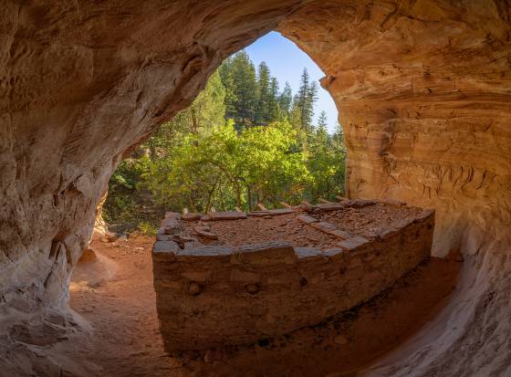 The Doll House Panorama 2 The Doll House Anasazi Granary in Bear Ears National Monument