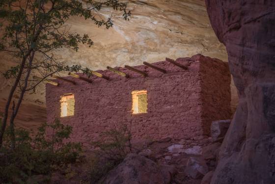 The Doll House after sunset 3 The Doll House Anasazi Granary in Bear Ears National Monument