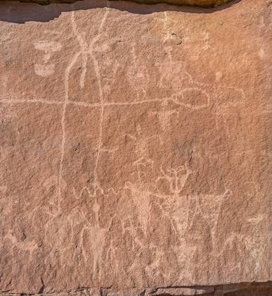 Petroglyph 1 Shaman Petroglyphs along Montezuma Creek Road