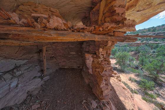 Interior of Long Poles Ruin Interior of Long Poles Ruin in Southeast Utah