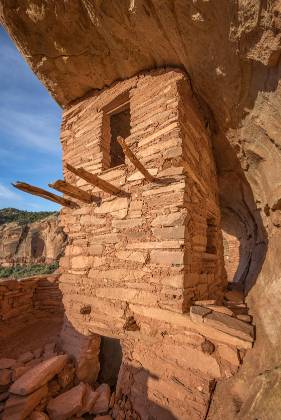 Three Story Ruin at Dawn 1 Three Srory Anasazi Ruin in Northern Bear Ears