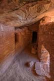 The interior corridor of Moon House ruin on Cedar Mesa, Utah