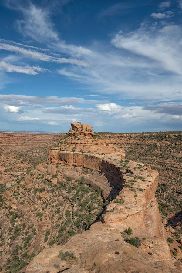 The land bridge crossed on the way to The Citadel Anasazi ruin on Cedar Mesa