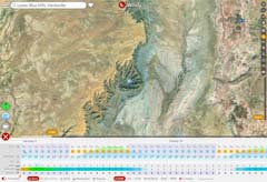 Windy.com ECMWF forecast at Long Dong Silver near Hanksille, Utah