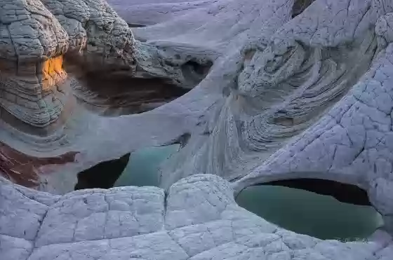 Green Water Pools Water pools at The White Pocket, Vermilion Cliffs National Monument