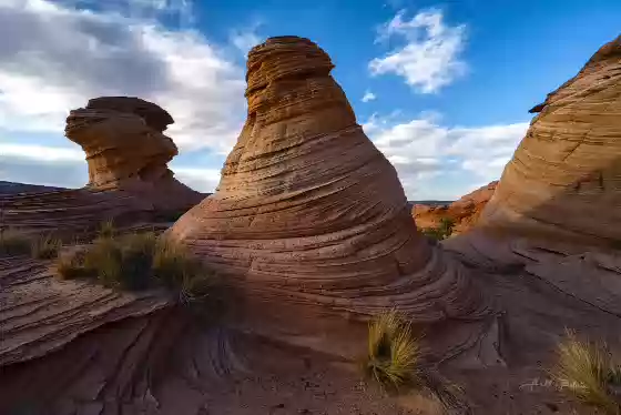 The Spiral Domes The Spiral Domes East of The White Pocket in Vemilion Cliffs National Monument