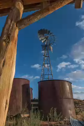 Pinnacle Valley Well Line Shack and Windmill in Pinnacle Valley, Vermilion Cliffs NM