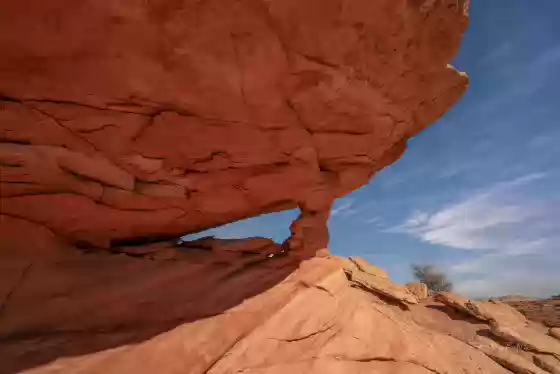 Arch 2 on Steamboat Rock Small arch on Steamboat Rock in the Grand Staircase Escalante National Mounument, Utah.