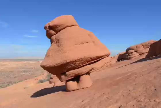 Droid Rock shaped like a droid in Grand Staircase Escalante NM, Utah