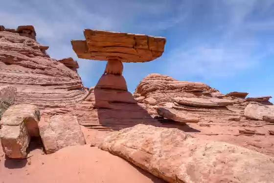 Alien Outpost 2 Alien Outpost, a hoodoo near Wolf Knoll in Sand Hills on the Utah Arizona Border