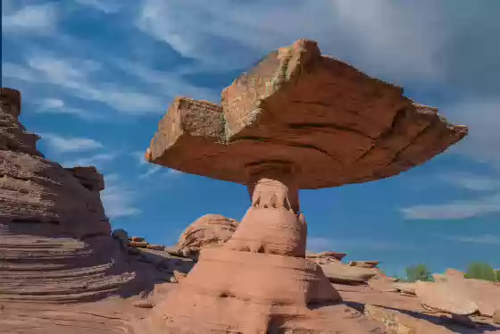 Alien Outpost 4 Alien Outpost, a hoodoo near Wolf Knoll in Sand Hills on the Utah Arizona Border