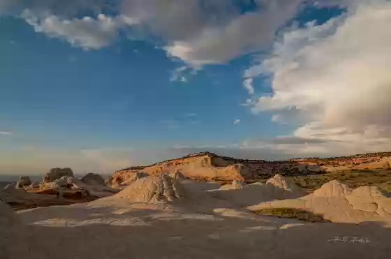 White Pocket Overview Late light at The White Pocket