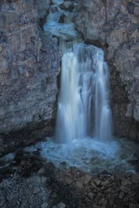 Malad Gorge Waterfall Waterfall in Malad Gorge just before the Devil's Washbowl in Idaho