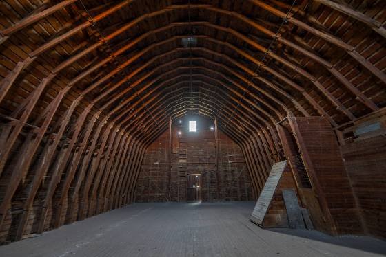 Guernsey Dairy Barn Upstairs 1 Thousand Springs Guernsey Dairy Barn on Ritter Island, Thousand Springs State Park, Idaho