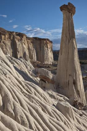 Tower of Silence looking NE 2 The Tower of Silence rock formation along Wahweap Creek in Utah