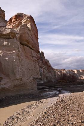 Cliff near Wahweap Creek Wahweap Creek Badlands in Utah