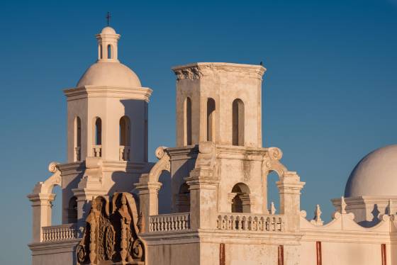 East side needs Reconstruction The east side of the Mission San Xavier del Bac needs reconstruction.