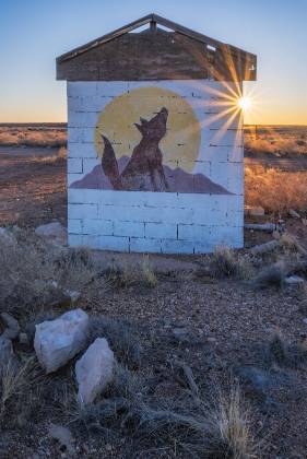 Howling Wolf Howling Wolf grafitti at Two Guns ghost town, Arizona