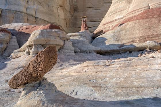 Slanted Hoodoo in West Fork 2 Slanted Hoodoo in the West Fork of Wahweap Creek