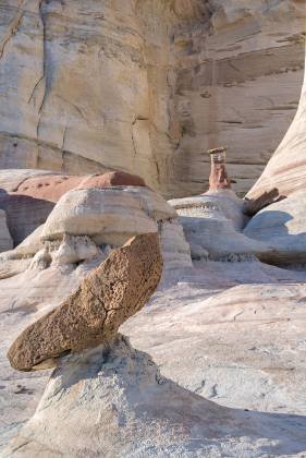 Slanted Hoodoo in West Fork Slanted Hoodoo in the West Fork of Wahweap Creek