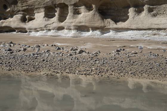 Swiss Cheese Reflected West Fork of Wahweap Creek Reflection